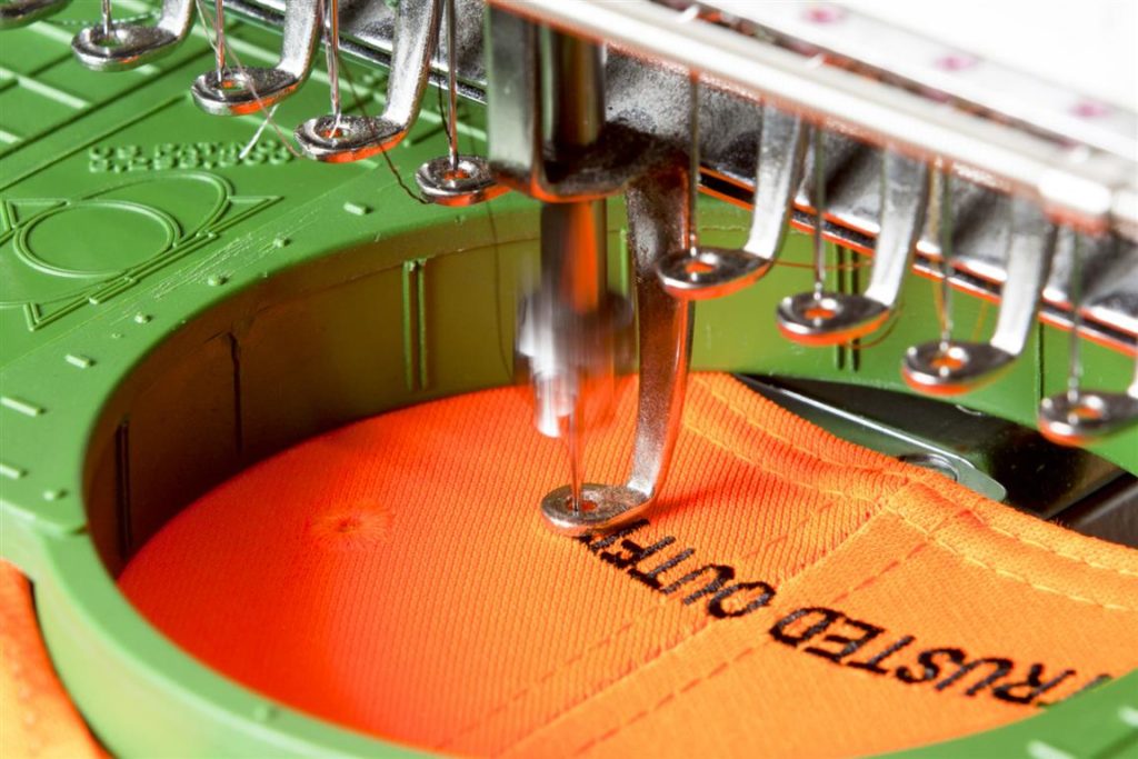 Embroidery Orange Cap