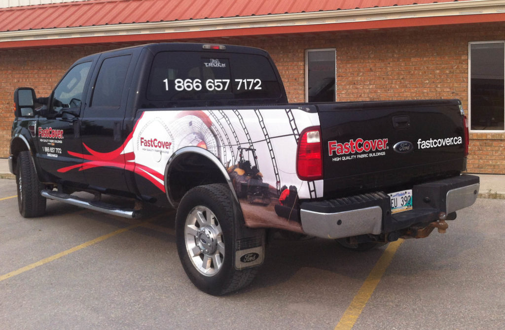FastCover Truck Wrap from behind