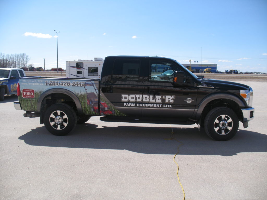 Double R Farm Equipment Truck Wrap side 2