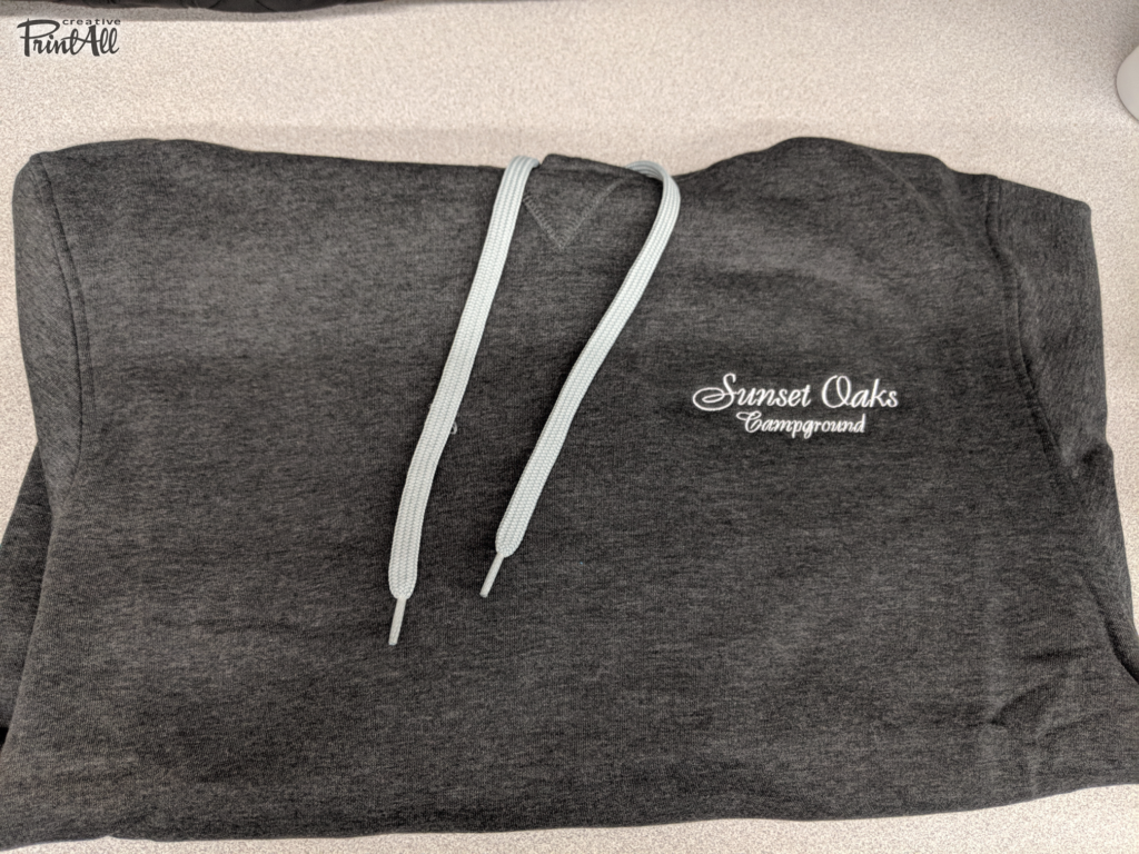 Sunset Oaks Campground Embroidered Hoodie